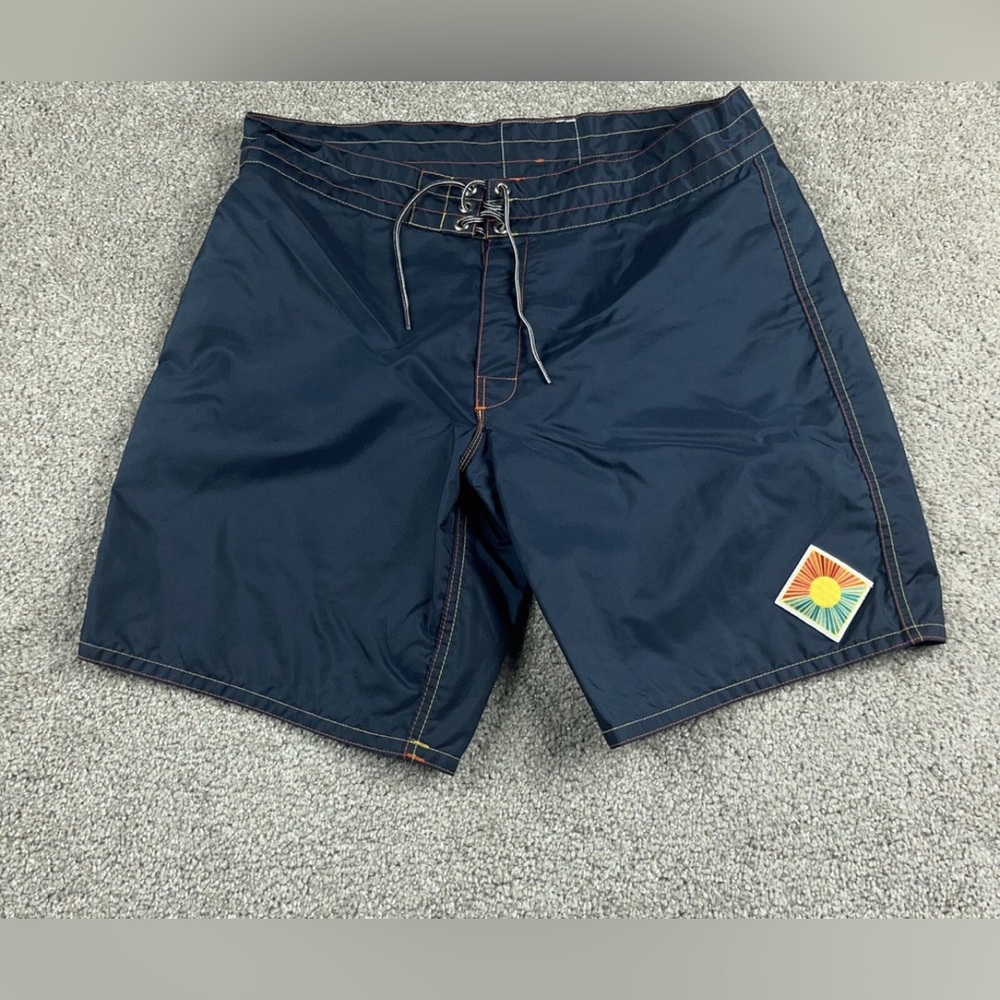 Birdwell Blue Board Shorts Quick-Dry Relaxed Fit Unlined